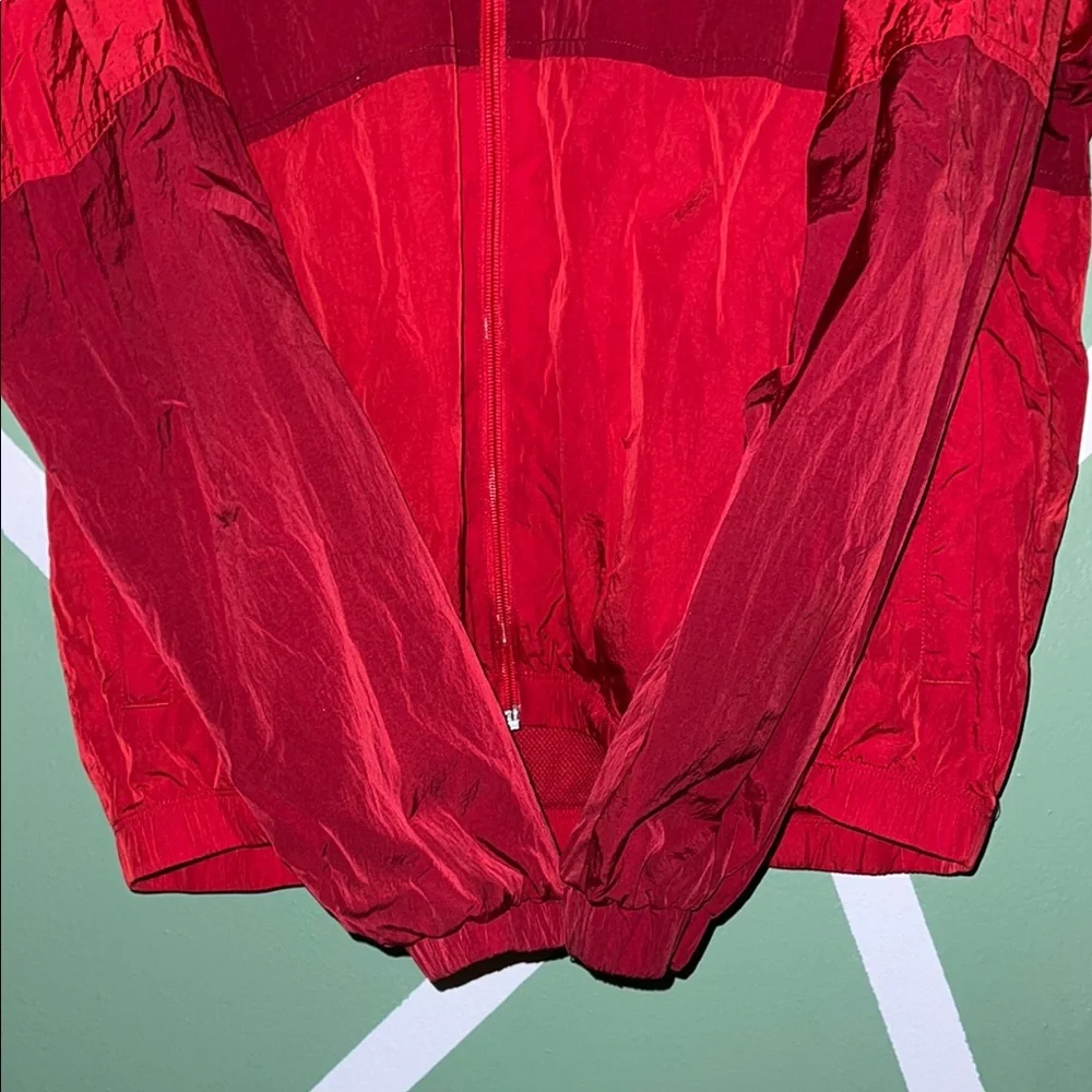 LCKR- Red Windbreaker with Color-Block Design
